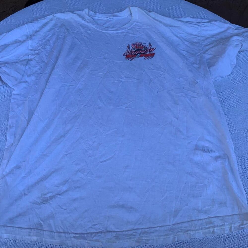 Unbranded Men's White and Red T-shirt